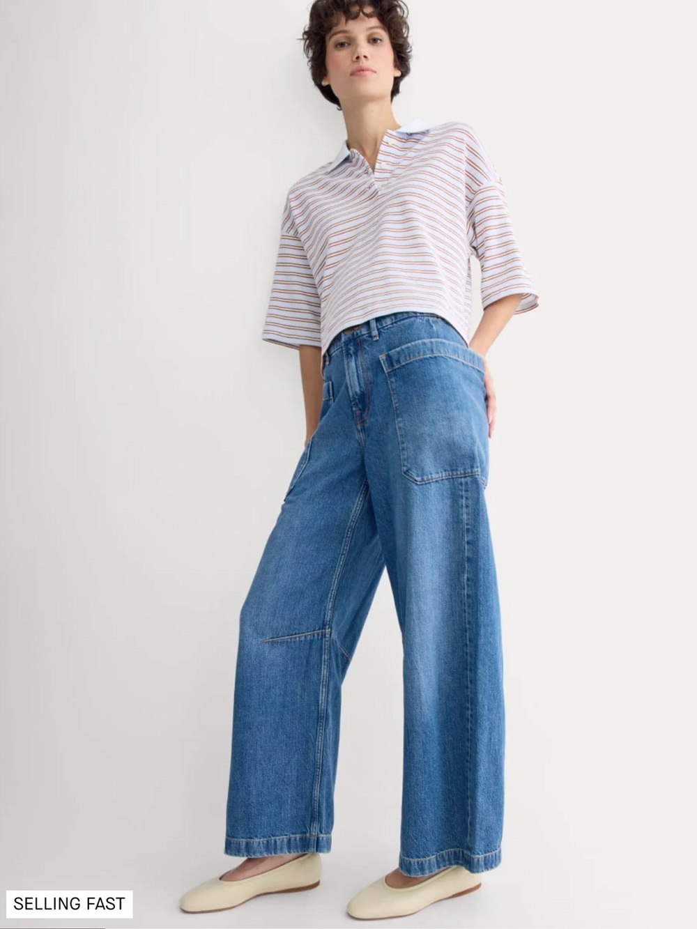 Everlane THE GARDENER PULL-ON JEAN Dark Wash Size 29 Slight Barrel Jean